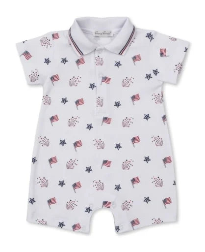 Star Spangled Freedom Short Playsuit 0-3M