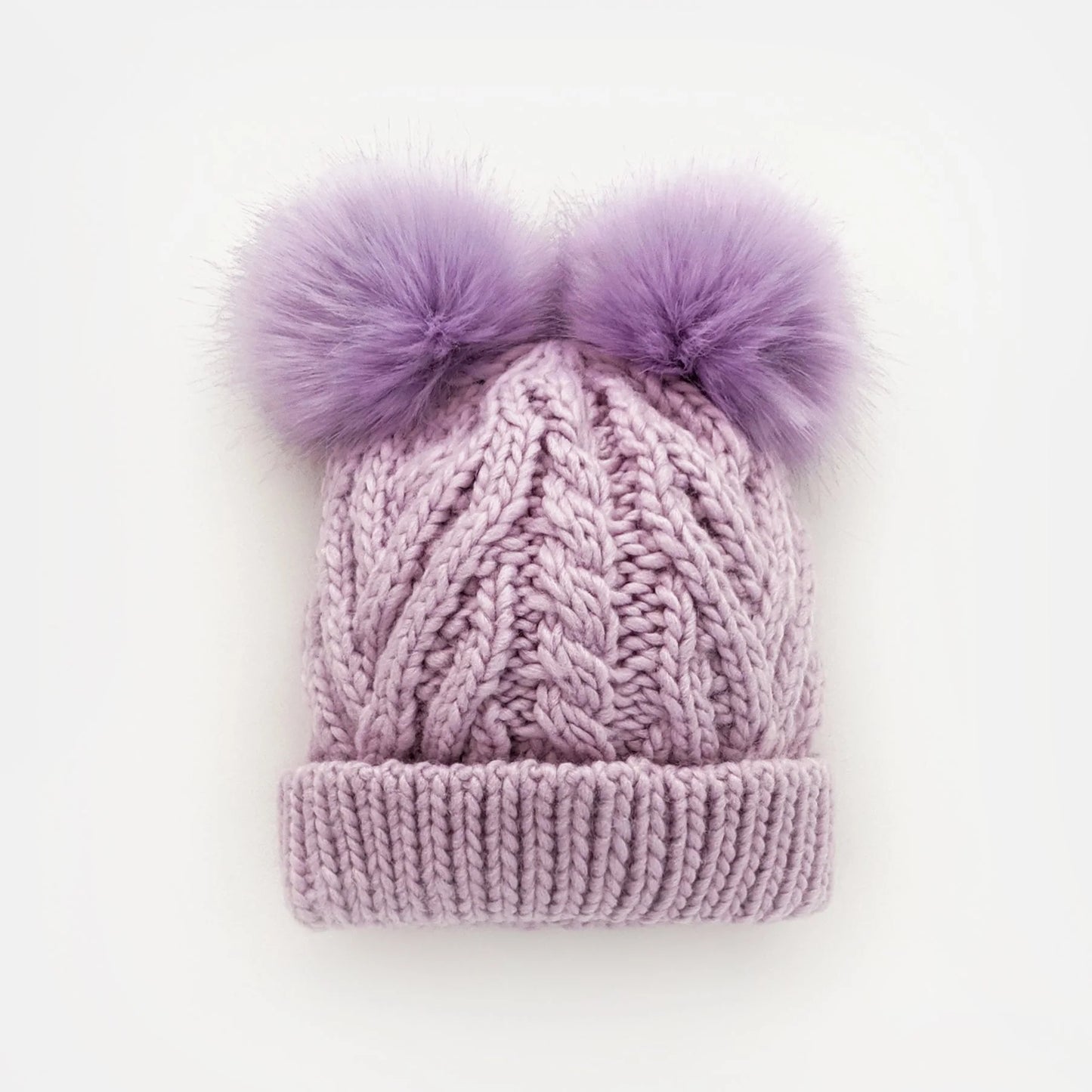 Kid's Lilac Fluffer Beanie