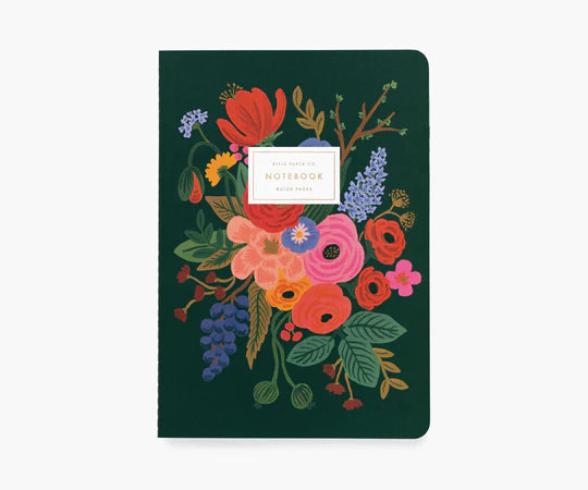 Garden Party assorted set of 3 Notebooks