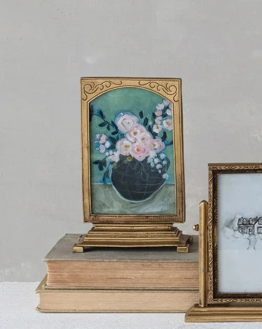 Standing Vintage Floral Art