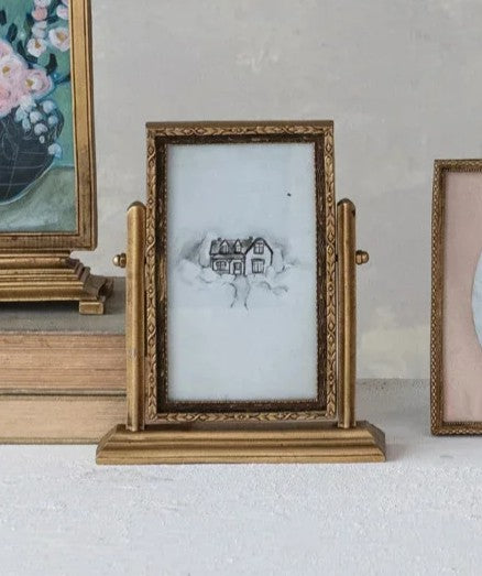 Standing Artwork Pewter Frame
