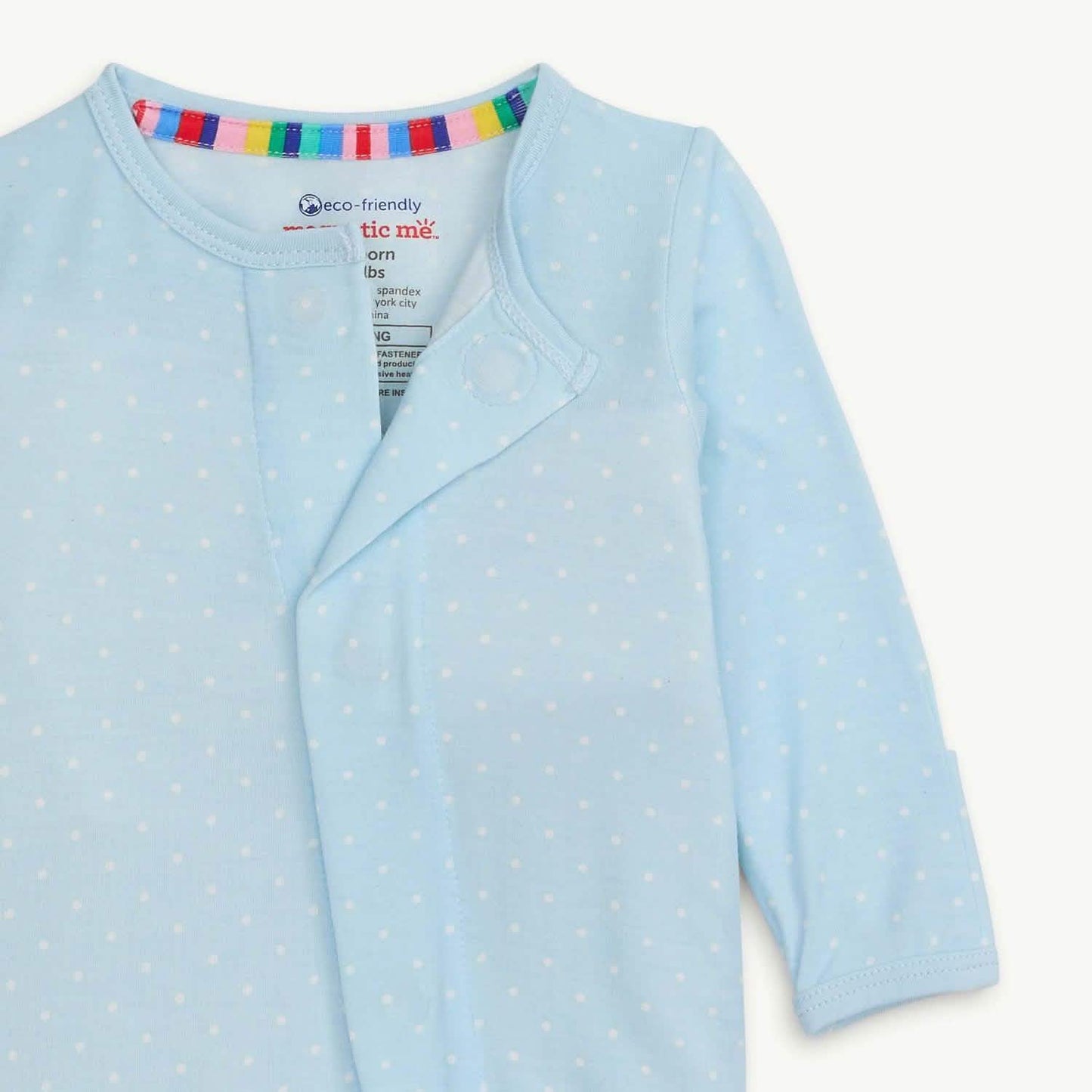 Pin Dot Blue Modal Footie 0-3mths