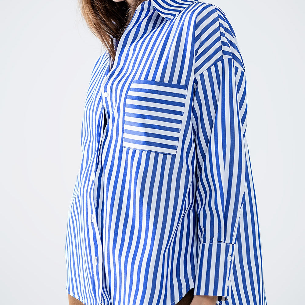 
                      
                        Boldly Blue Stripe Top
                      
                    