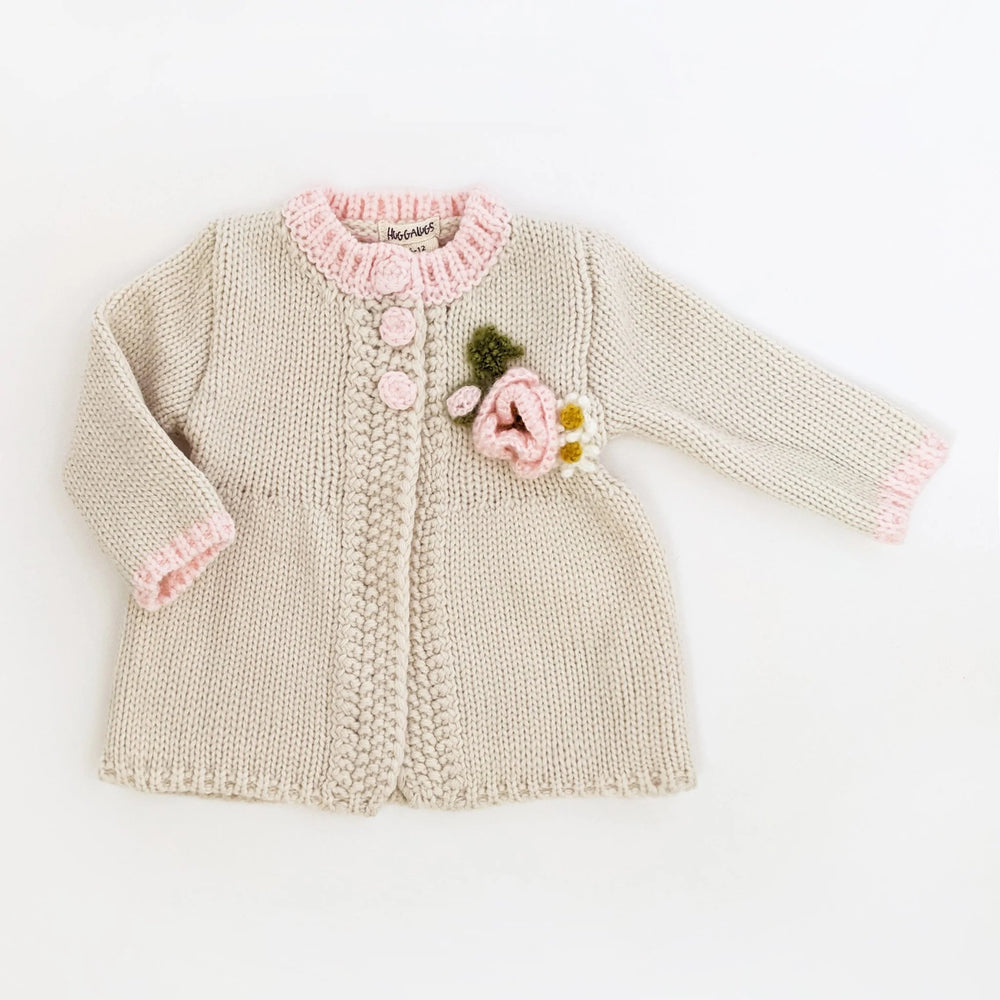 Poppy Handknit Sweater-Flower