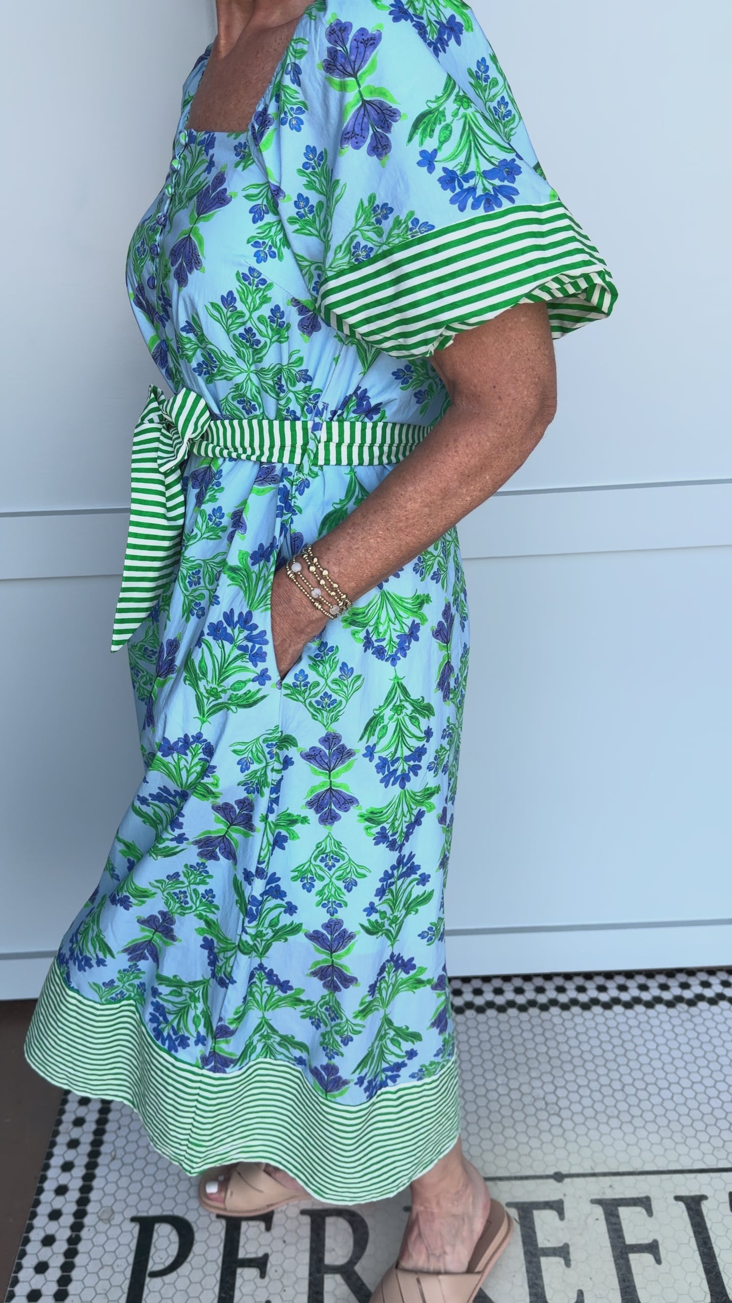 Spring Blossom Midi Dress