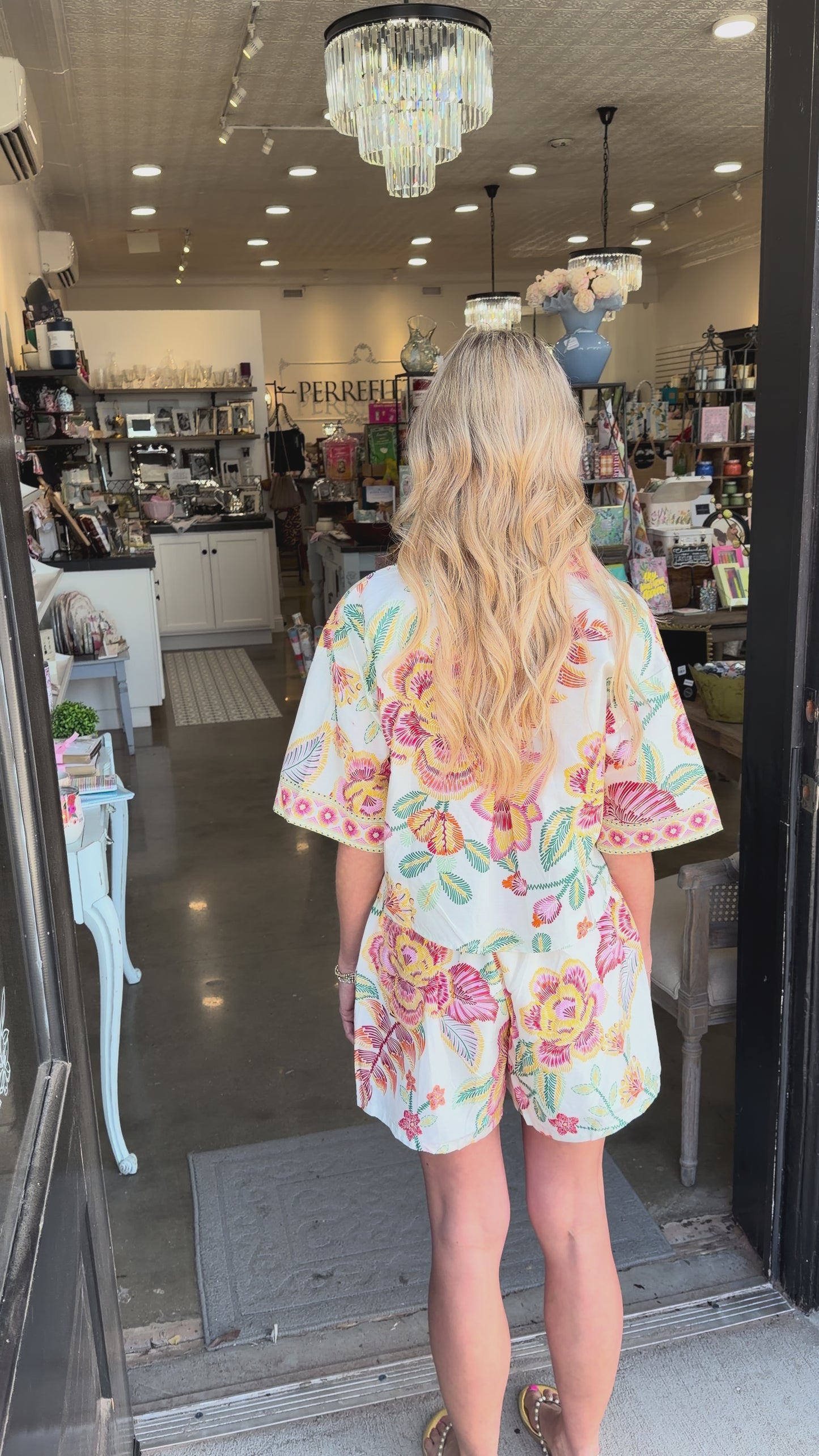 Tropical Paradise Collar Top