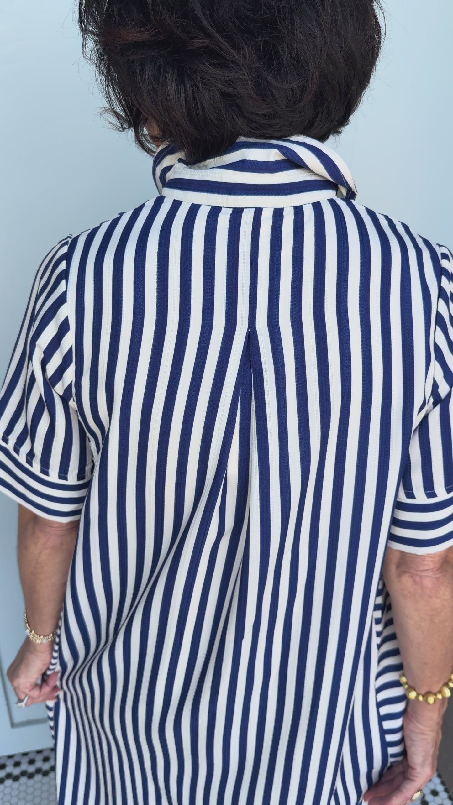 Harbor Navy Stripe Dress