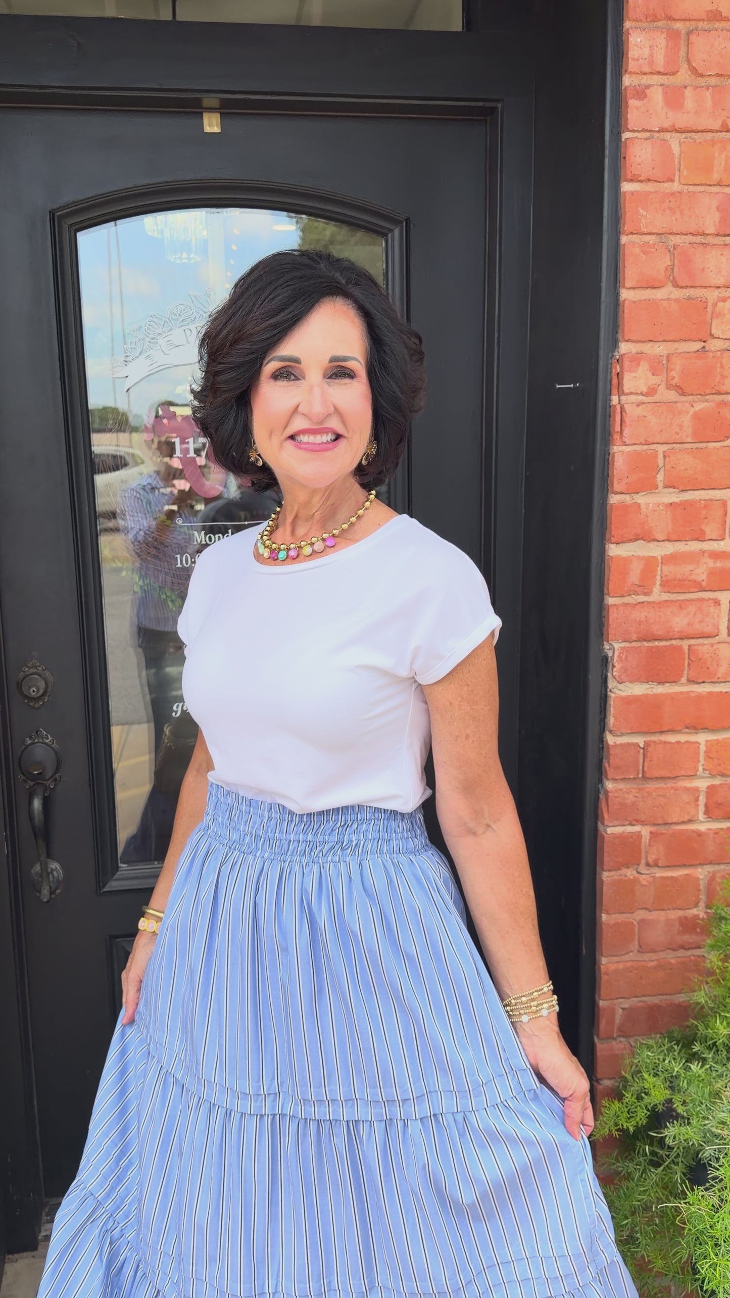 Madison Maxi Striped Skirt