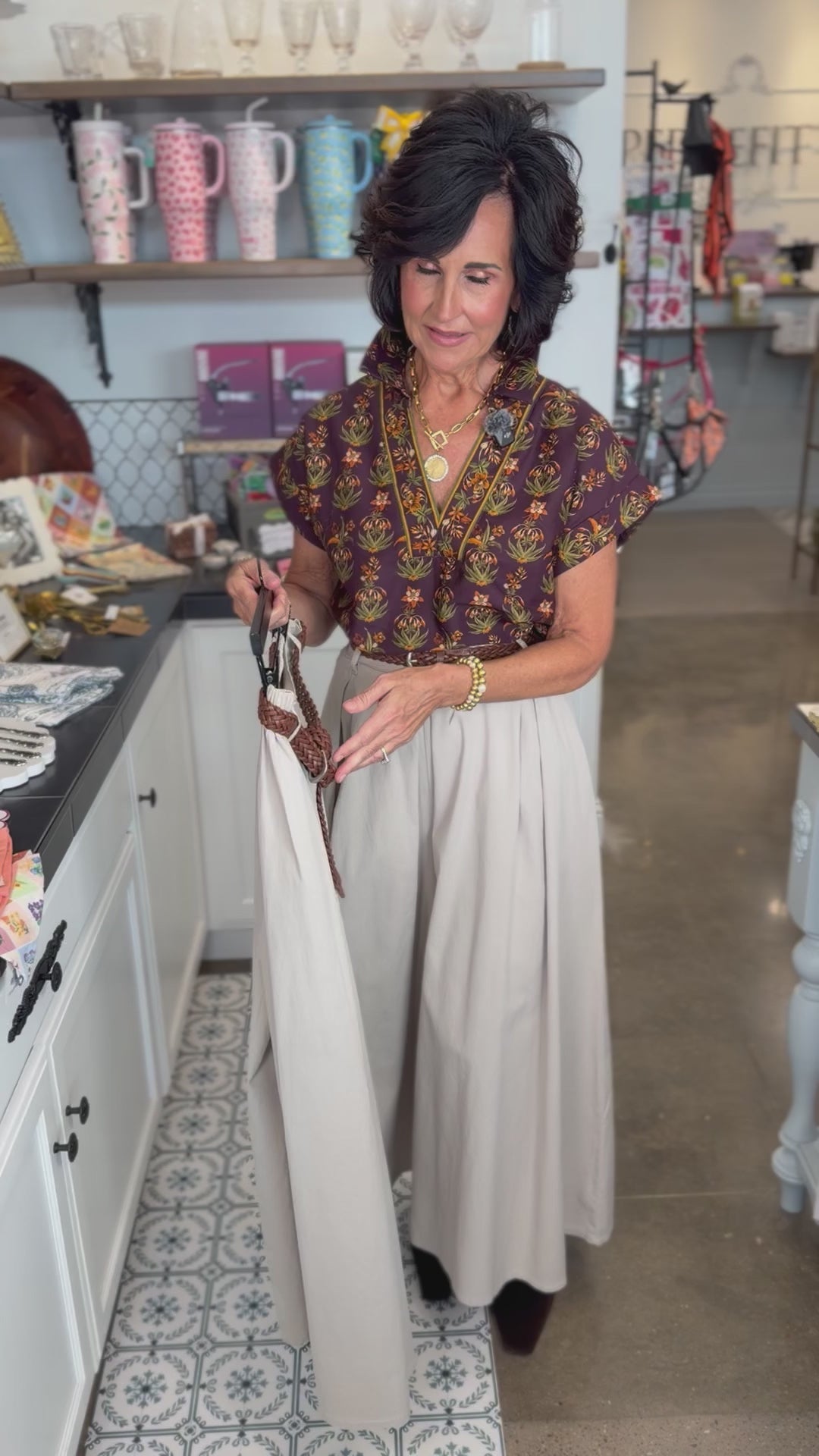 Wide Leg Belted Culottes