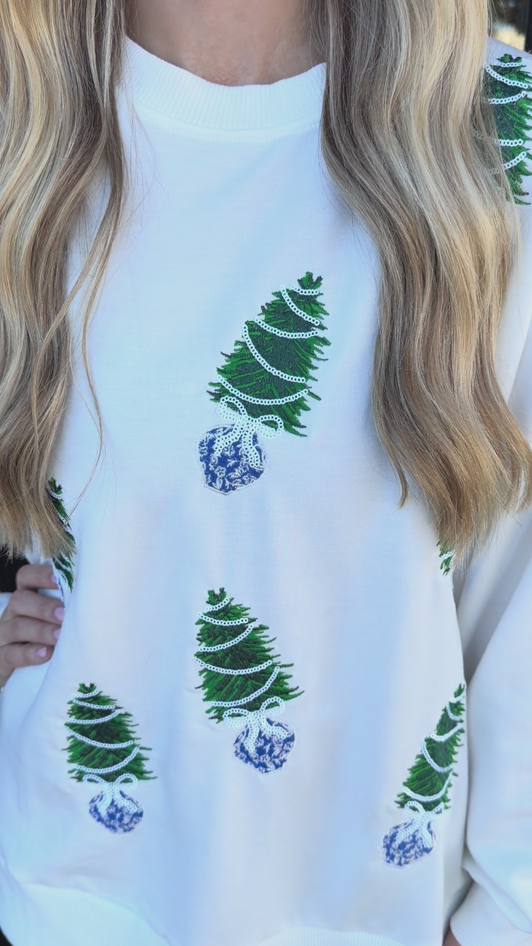 Lakelyn Chinoiserie Tree Sweatshirt