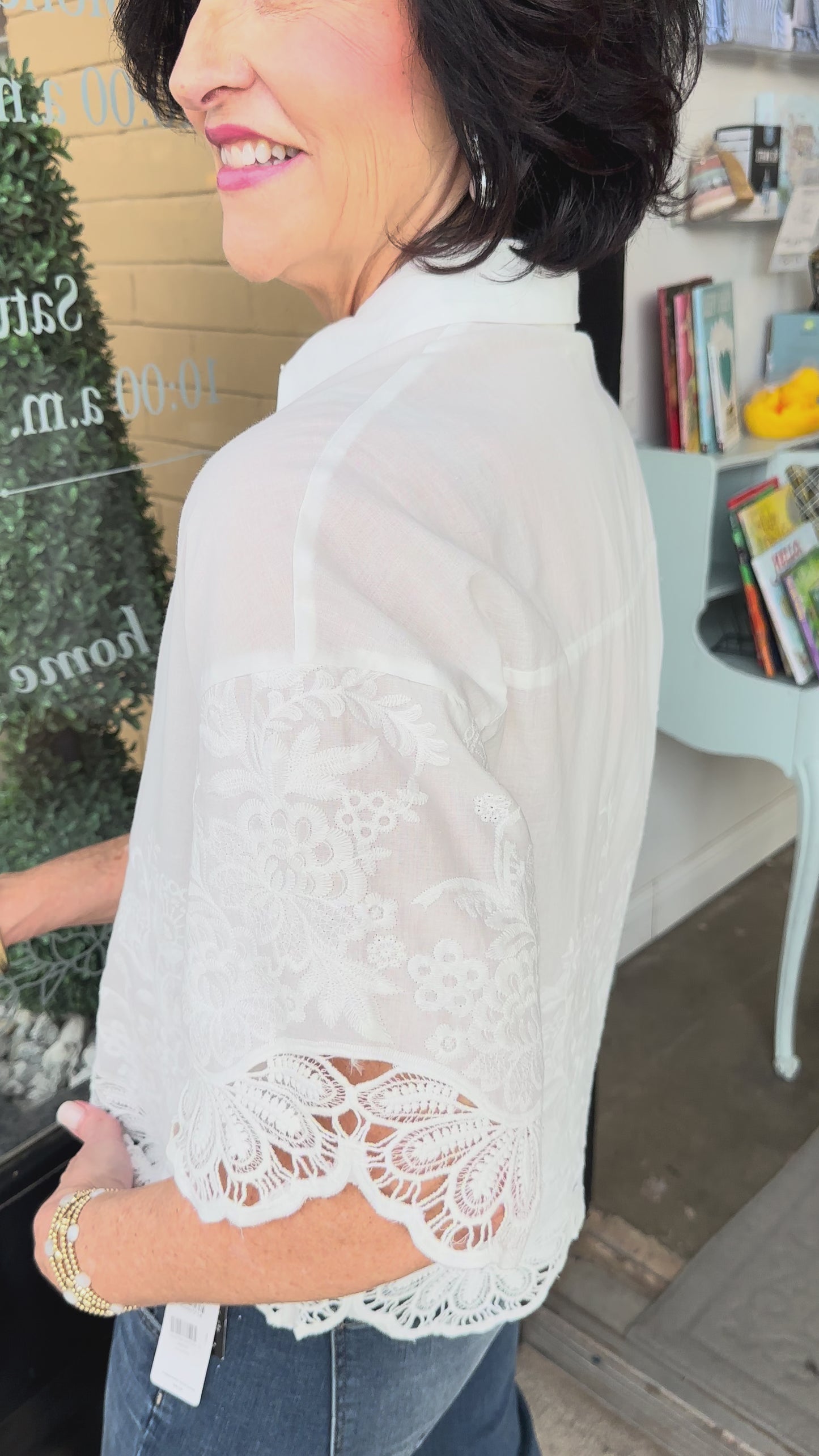 Sweet Moments Floral Embroidered Top