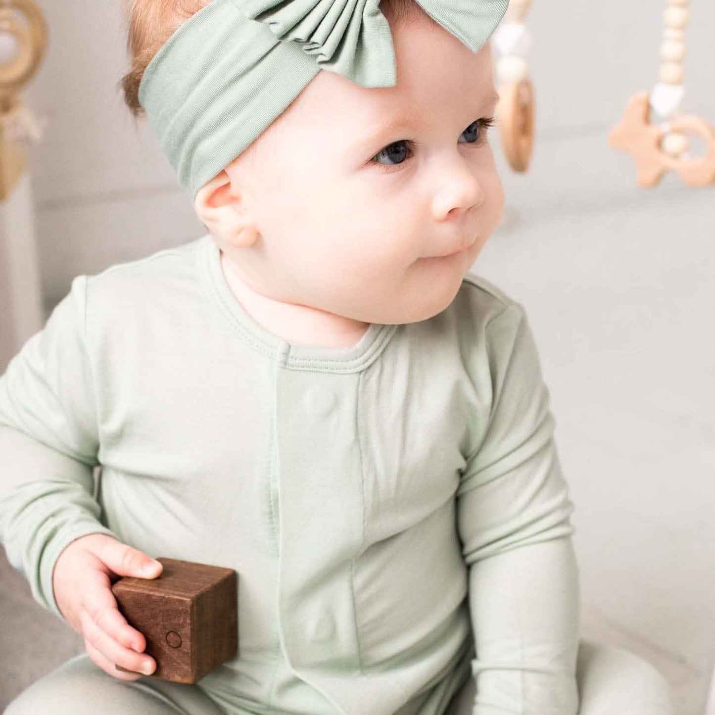 Seafoam Modal Footie 6-9mths