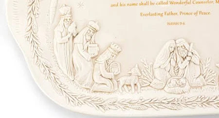 A Child is Born Nativity Platter