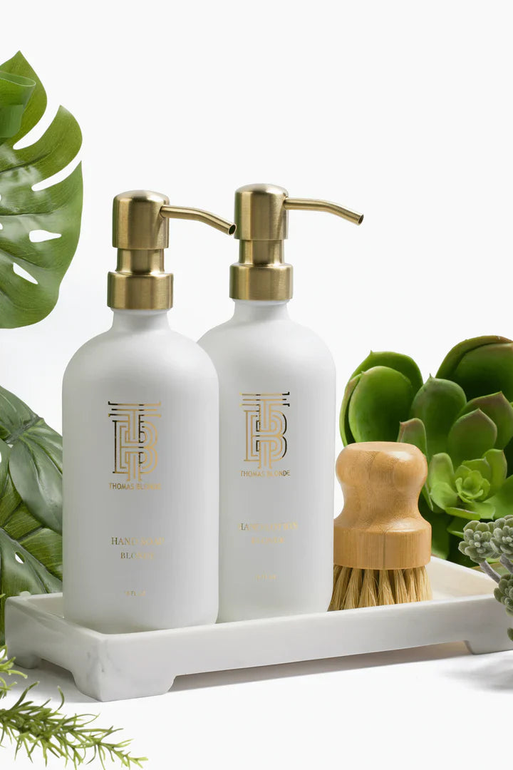 Thomas Blonde Kitchen Hand Soap & Lotion Caddy