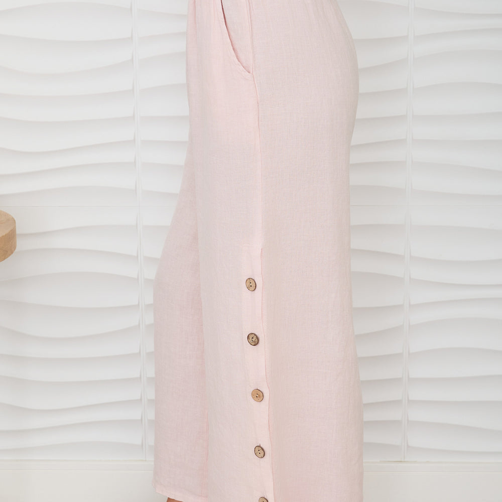 Cool Breeze Blush Wide Leg Pants