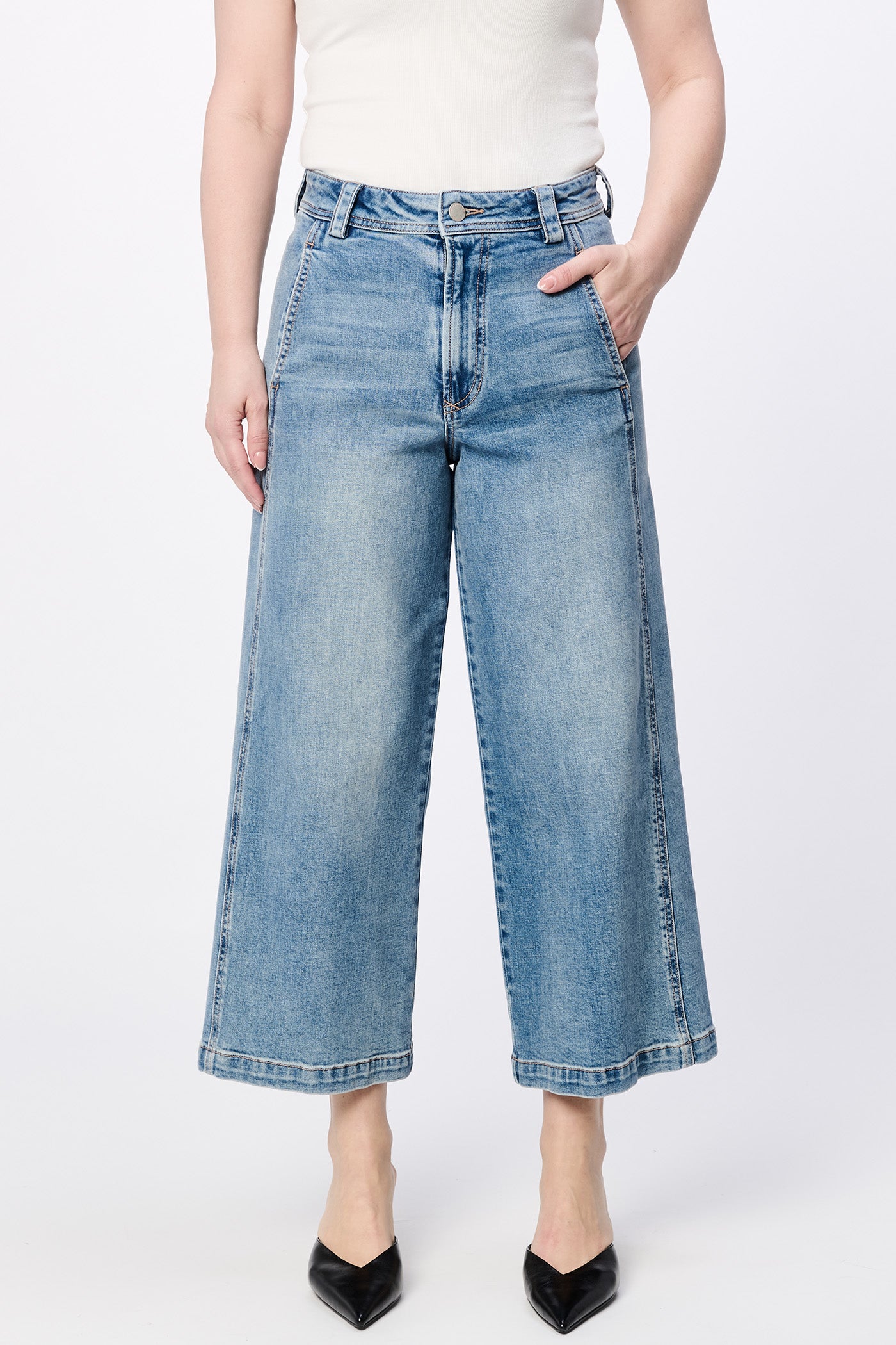 Dear John Audrey Crop Wide Leg-Surfwind