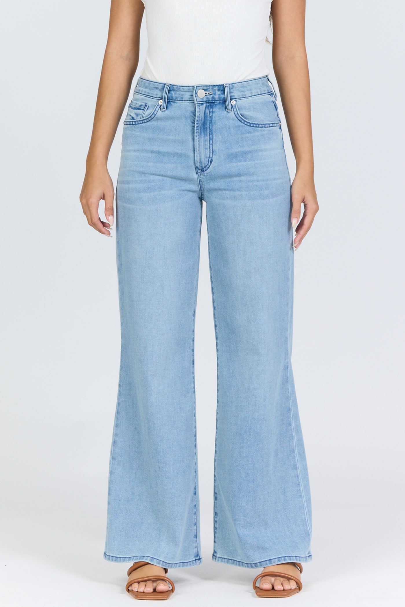 Dear John Fiona Wide Leg Jeans- Eclipse