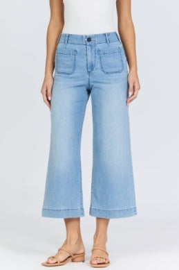 Dear John Audrey Crop Wide Leg- Eclipse