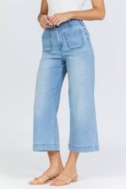 Dear John Audrey Crop Wide Leg- Eclipse