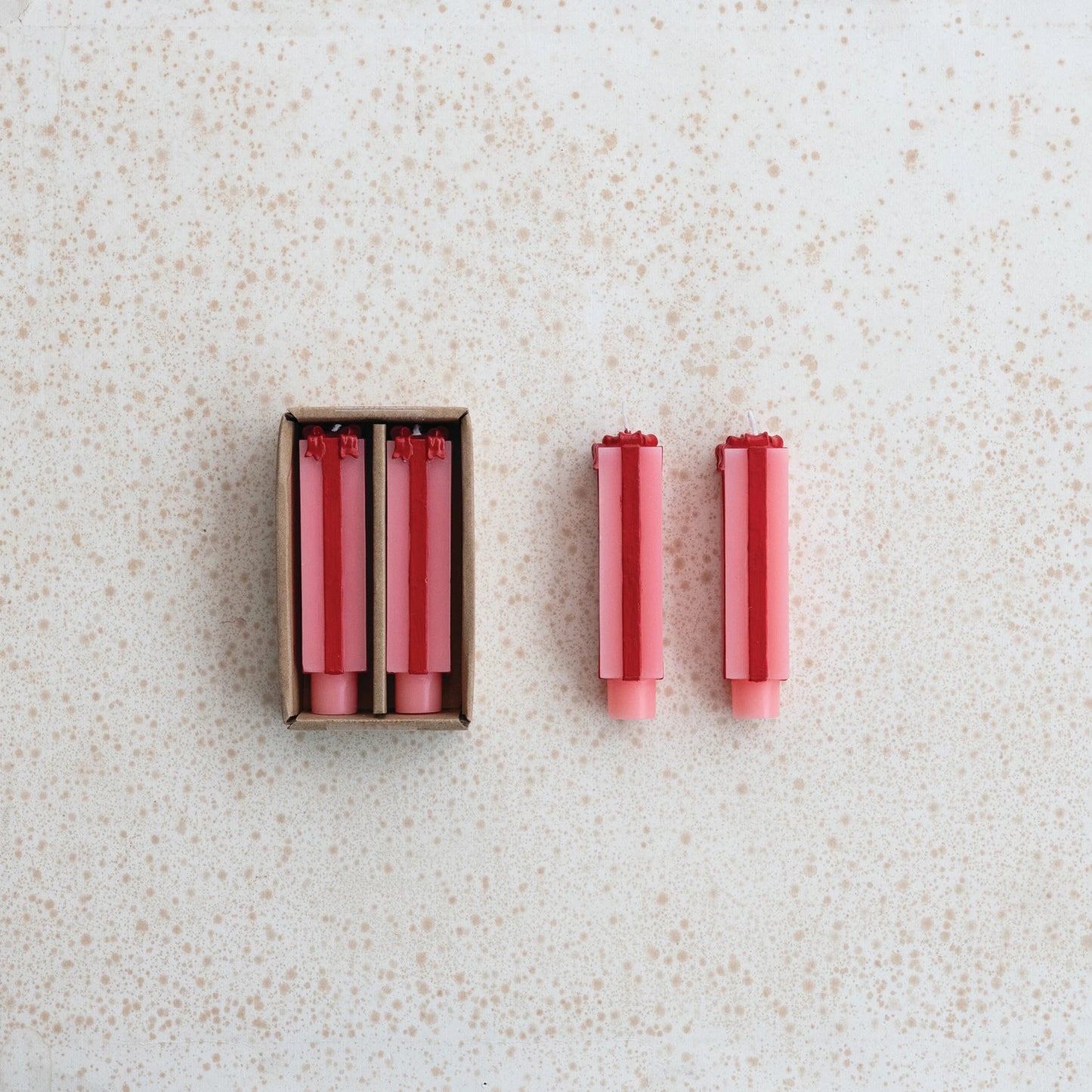 Pink Package Shaped Candles